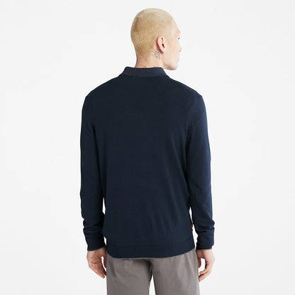 Mens Timberland Nissitissit River Merino Wool Sweater for Men in Navy
