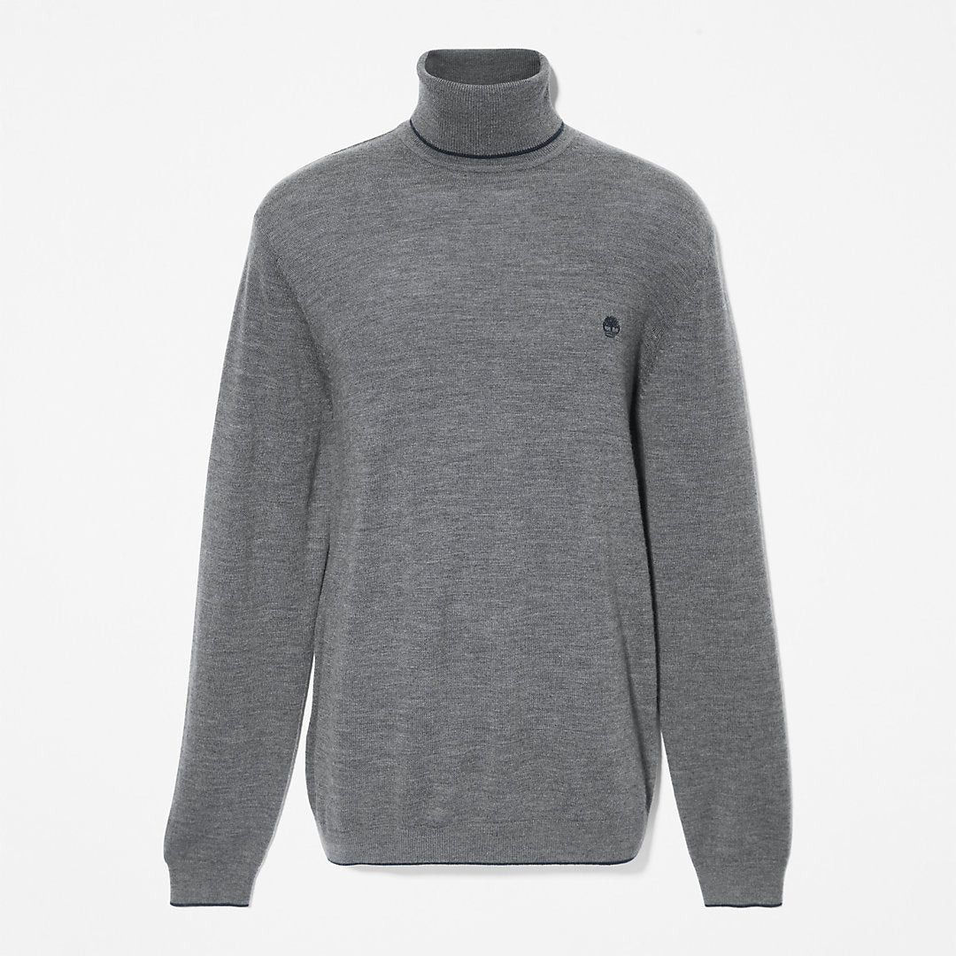 Mens Timberland Nissitissit River Merino Sweater for Men in Dark Grey