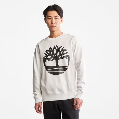 Mens Timberland Core Tree Logo Sweatshirt for Men in White