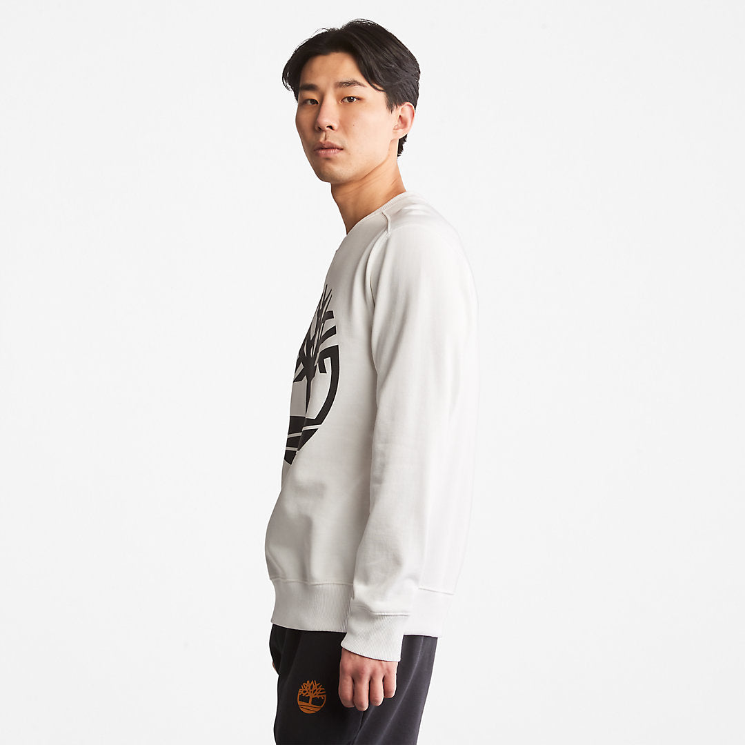 Mens Timberland Core Tree Logo Sweatshirt for Men in White