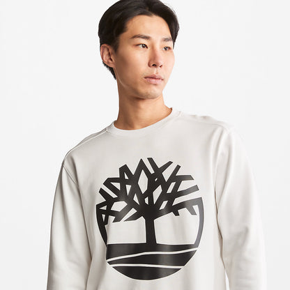 Mens Timberland Core Tree Logo Sweatshirt for Men in White