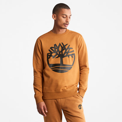 Mens Timberland Core Tree Logo Sweatshirt for Men in Yellow