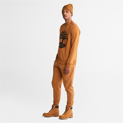 Mens Timberland Core Tree Logo Sweatshirt for Men in Yellow