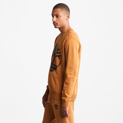 Mens Timberland Core Tree Logo Sweatshirt for Men in Yellow