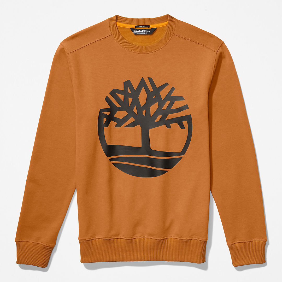 Mens Timberland Core Tree Logo Sweatshirt for Men in Yellow