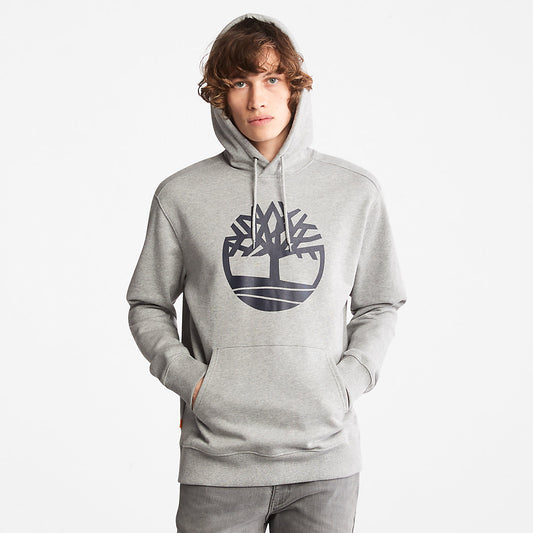 Mens Timberland Core Tree Logo Hoodie for Men in Grey