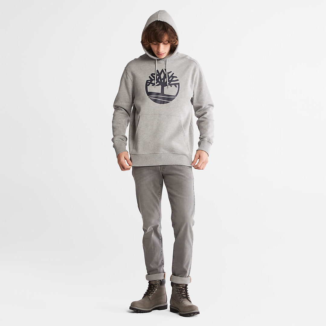 Mens Timberland Core Tree Logo Hoodie for Men in Grey