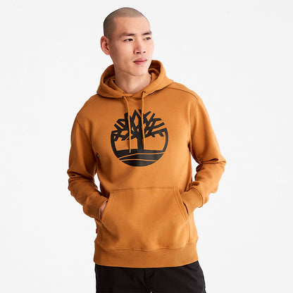 Mens Timberland Core Tree Logo Hoodie for Men in Yellow