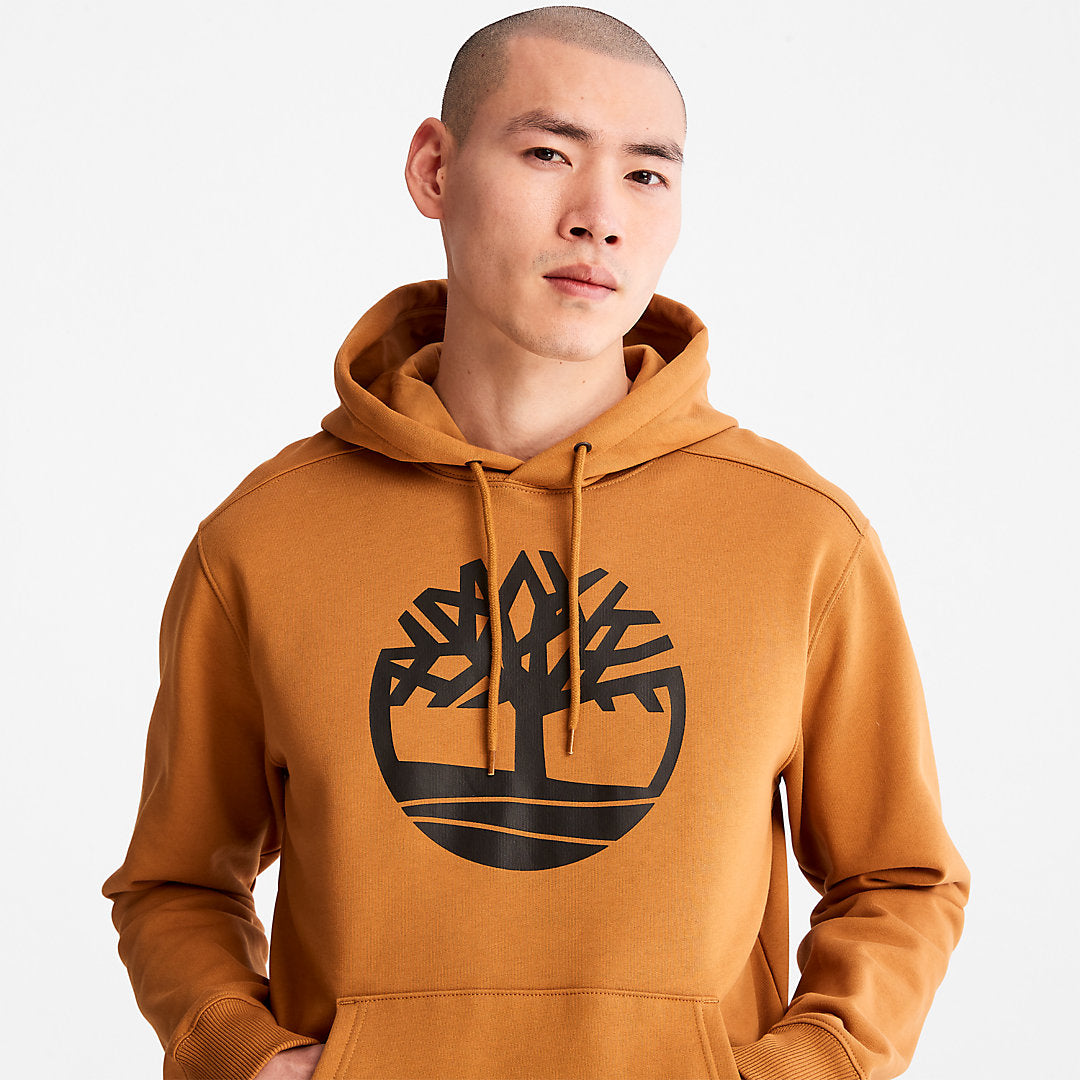 Mens Timberland Core Tree Logo Hoodie for Men in Yellow