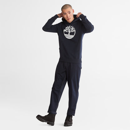 Mens Timberland Core Tree Logo Hoodie for Men in Navy