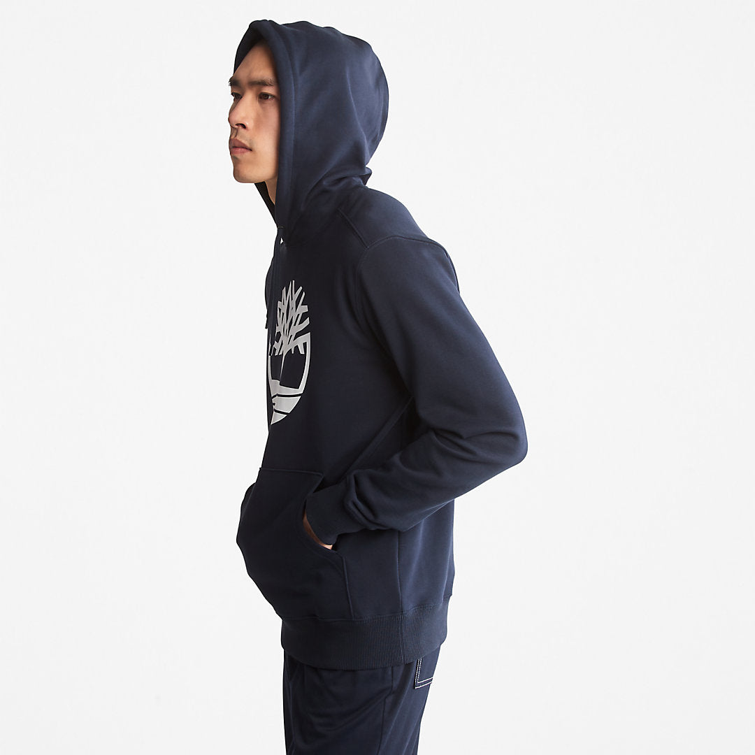 Mens Timberland Core Tree Logo Hoodie for Men in Navy