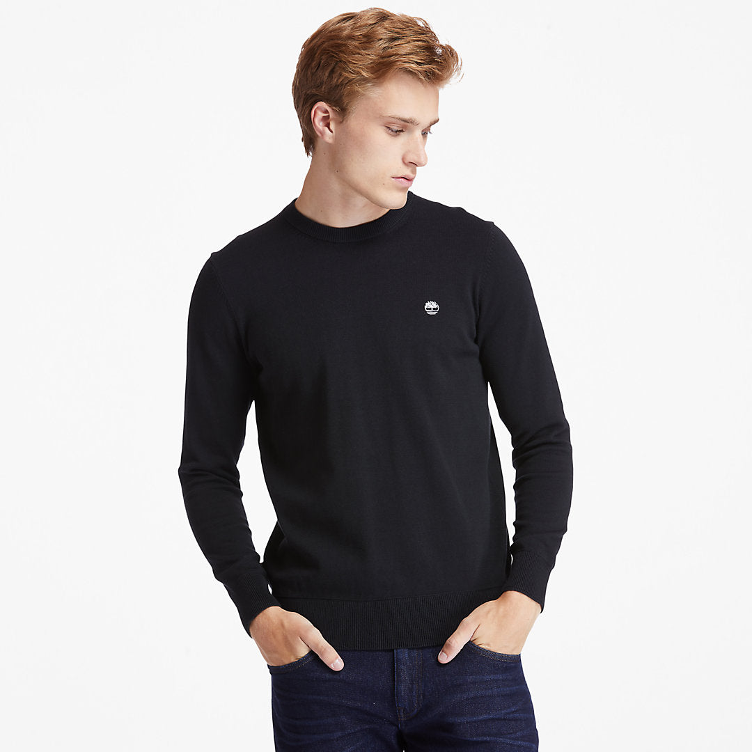 Mens Timberland Williams River Organic Cotton Sweater for Men in Black