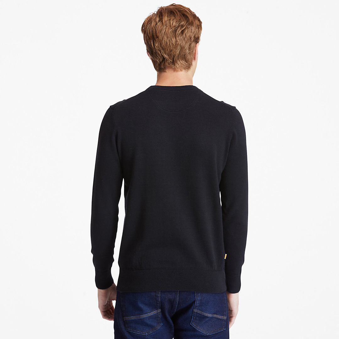 Mens Timberland Williams River Organic Cotton Sweater for Men in Black