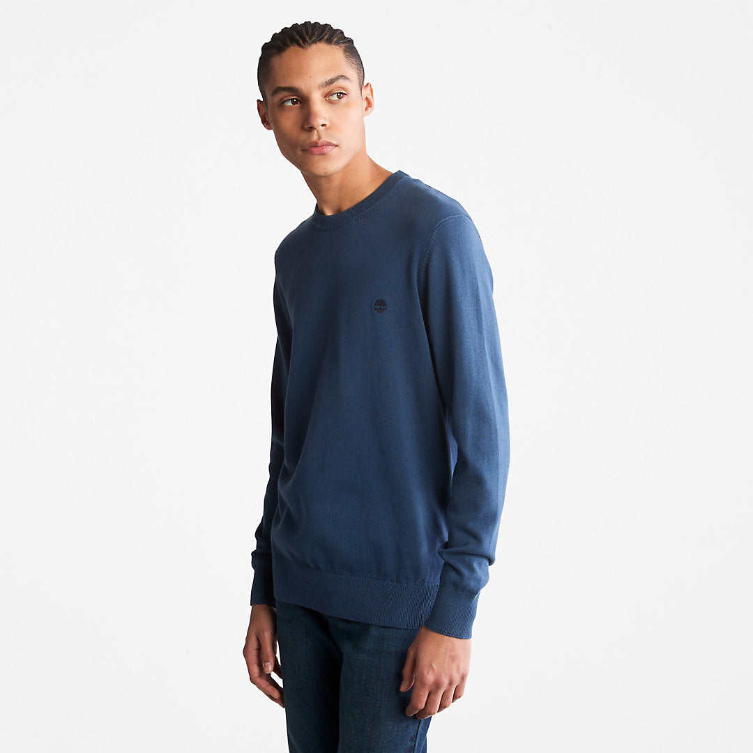 Mens Timberland Williams River Organic Cotton Sweater for Men in Blue