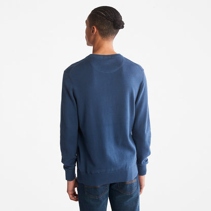 Mens Timberland Williams River Organic Cotton Sweater for Men in Blue