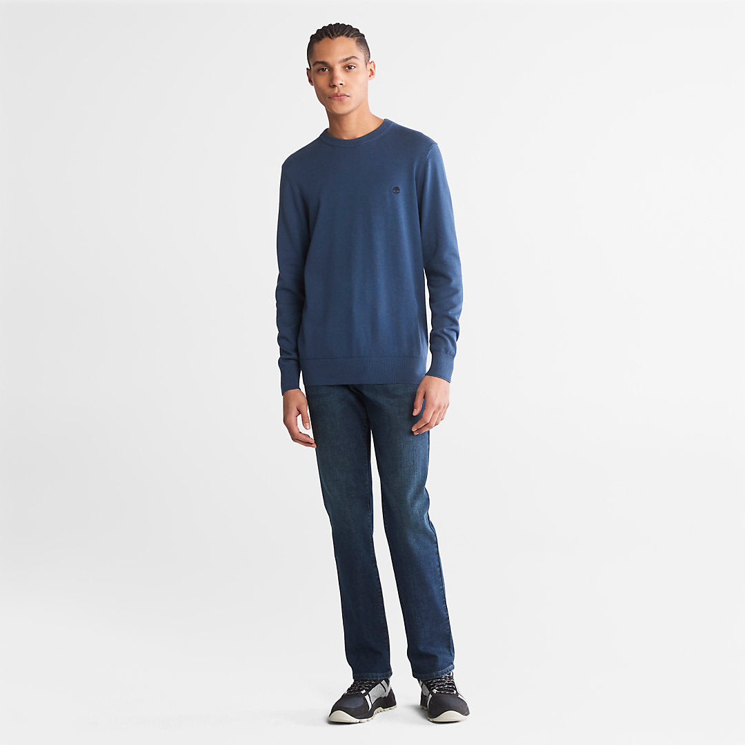 Mens Timberland Williams River Organic Cotton Sweater for Men in Blue