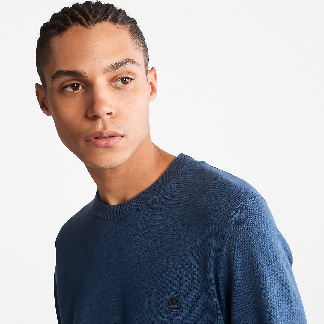 Mens Timberland Williams River Organic Cotton Sweater for Men in Blue