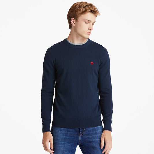 Mens Timberland Williams River Organic Cotton Sweater for Men in Navy