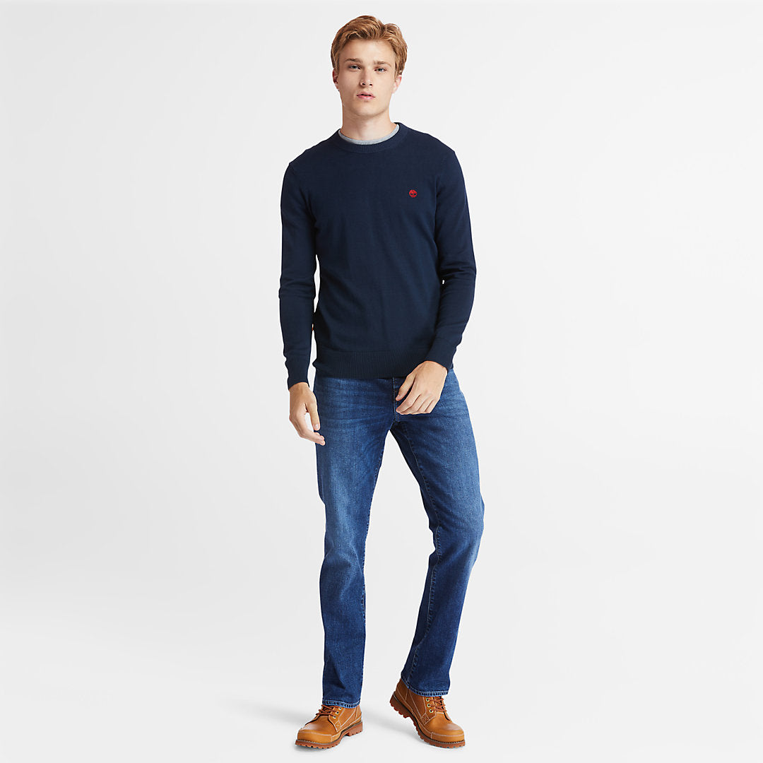 Mens Timberland Williams River Organic Cotton Sweater for Men in Navy