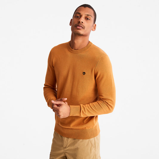 Mens Timberland Williams River Organic Cotton Sweater for Men in Yellow