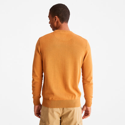 Mens Timberland Williams River Organic Cotton Sweater for Men in Yellow