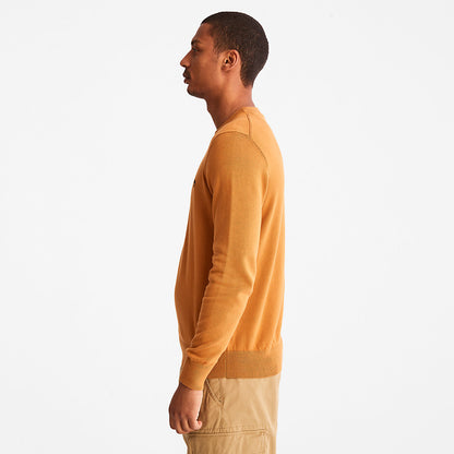 Mens Timberland Williams River Organic Cotton Sweater for Men in Yellow