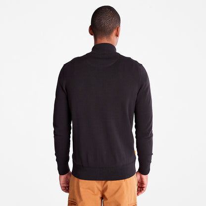 Mens Timberland Williams River Full-Zip Sweater for Men in Black