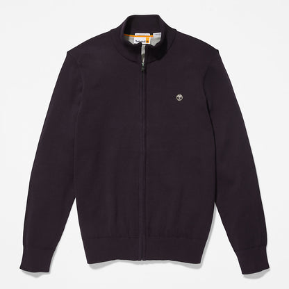 Mens Timberland Williams River Full-Zip Sweater for Men in Black