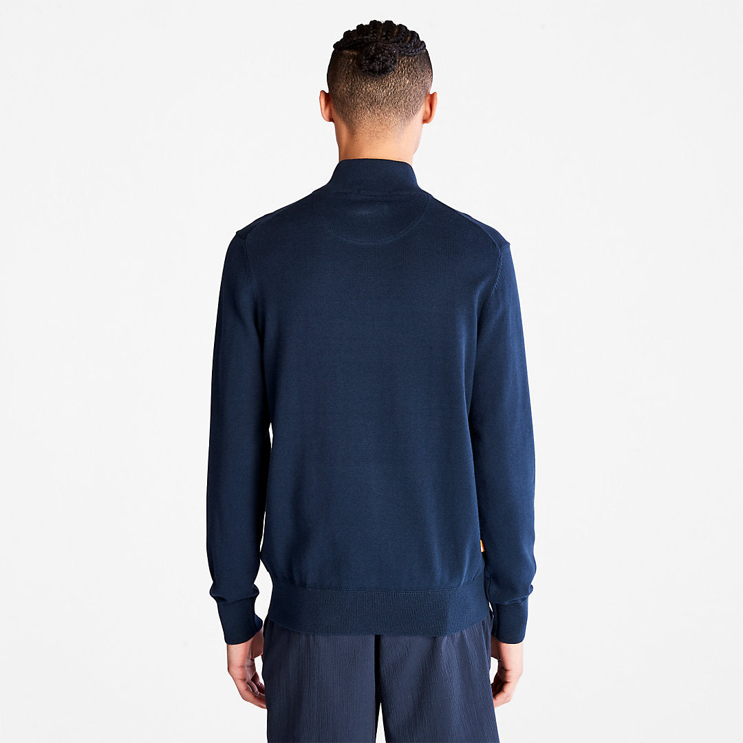 Mens Timberland Williams River Full-Zip Sweater for Men in Navy