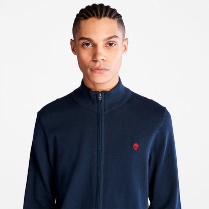 Mens Timberland Williams River Full-Zip Sweater for Men in Navy