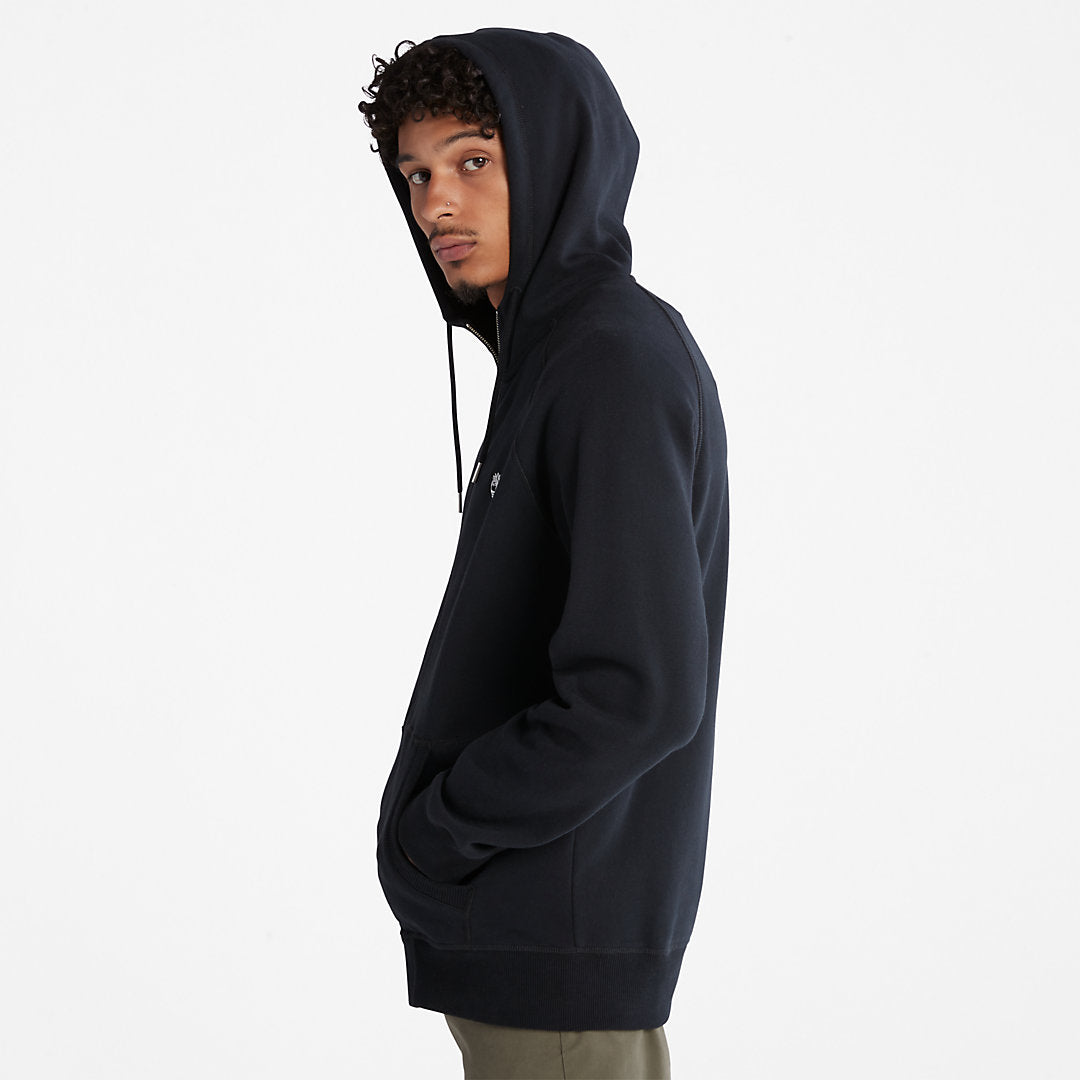 Mens Timberland Exeter River Zip Hoodie for Men in Black
