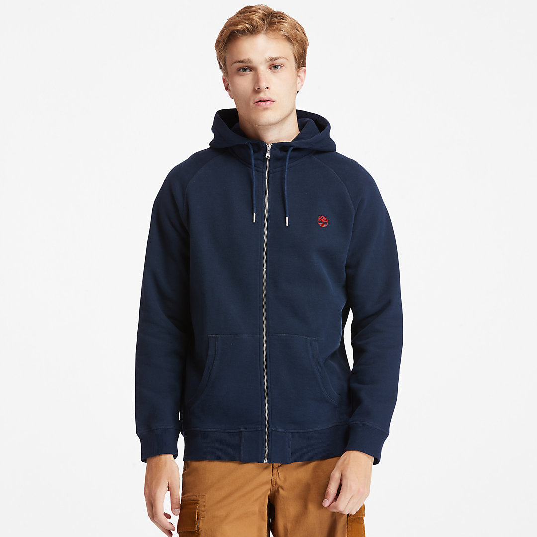Mens Timberland Exeter River Zip Hoodie for Men in Navy