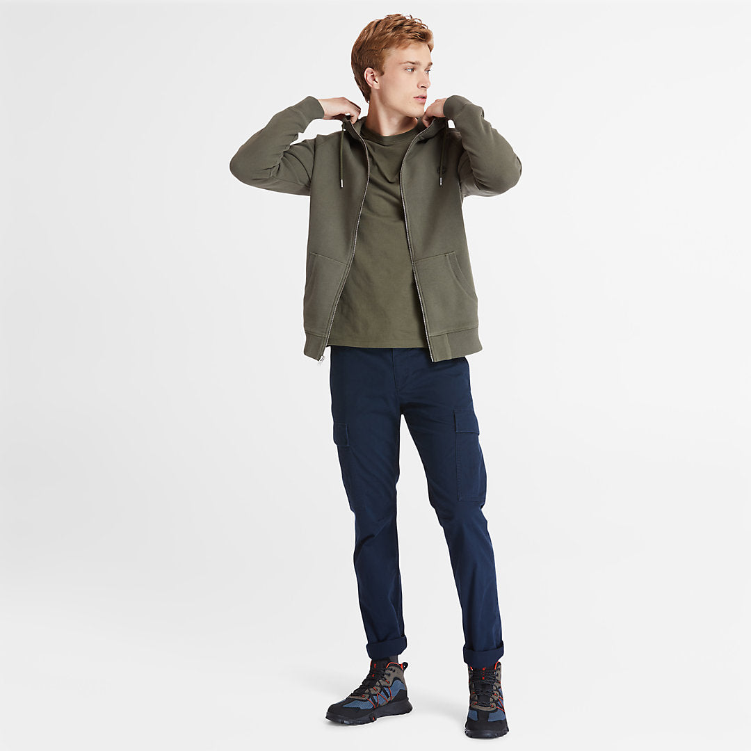 Mens Timberland Exeter River Zip Hoodie for Men in Green