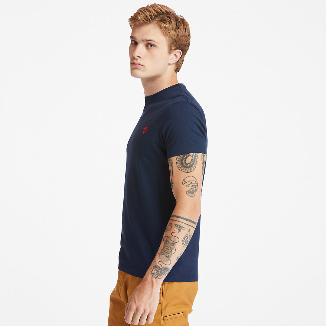 Mens Timberland Dunstan River Crew Tee for Men in Dark Blue