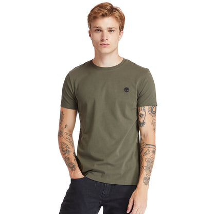 Mens Timberland Dunstan River Crew Tee for Men in Dark Green