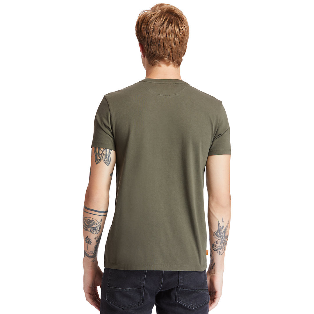 Mens Timberland Dunstan River Crew Tee for Men in Dark Green