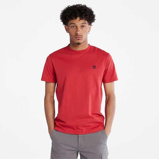 Mens Timberland Dunstan River Crew T-Shirt for Men in Red