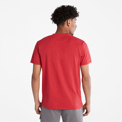 Mens Timberland Dunstan River Crew T-Shirt for Men in Red