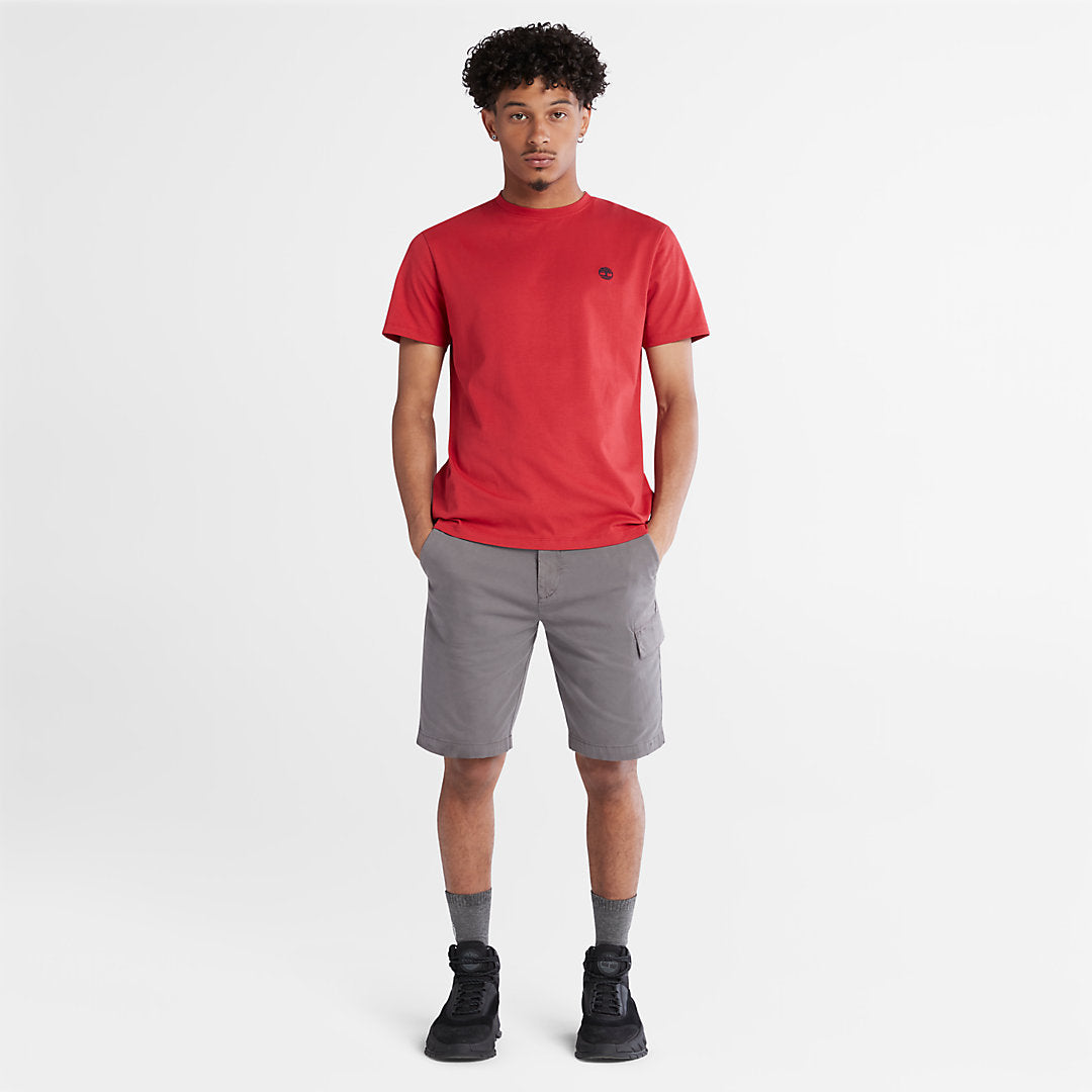 Mens Timberland Dunstan River Crew T-Shirt for Men in Red