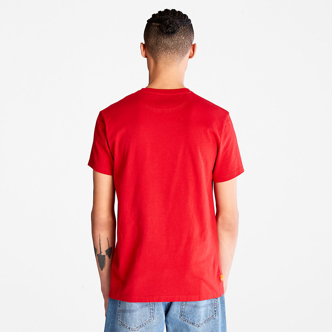 Mens Timberland Dunstan River Crew Tee for Men in Red