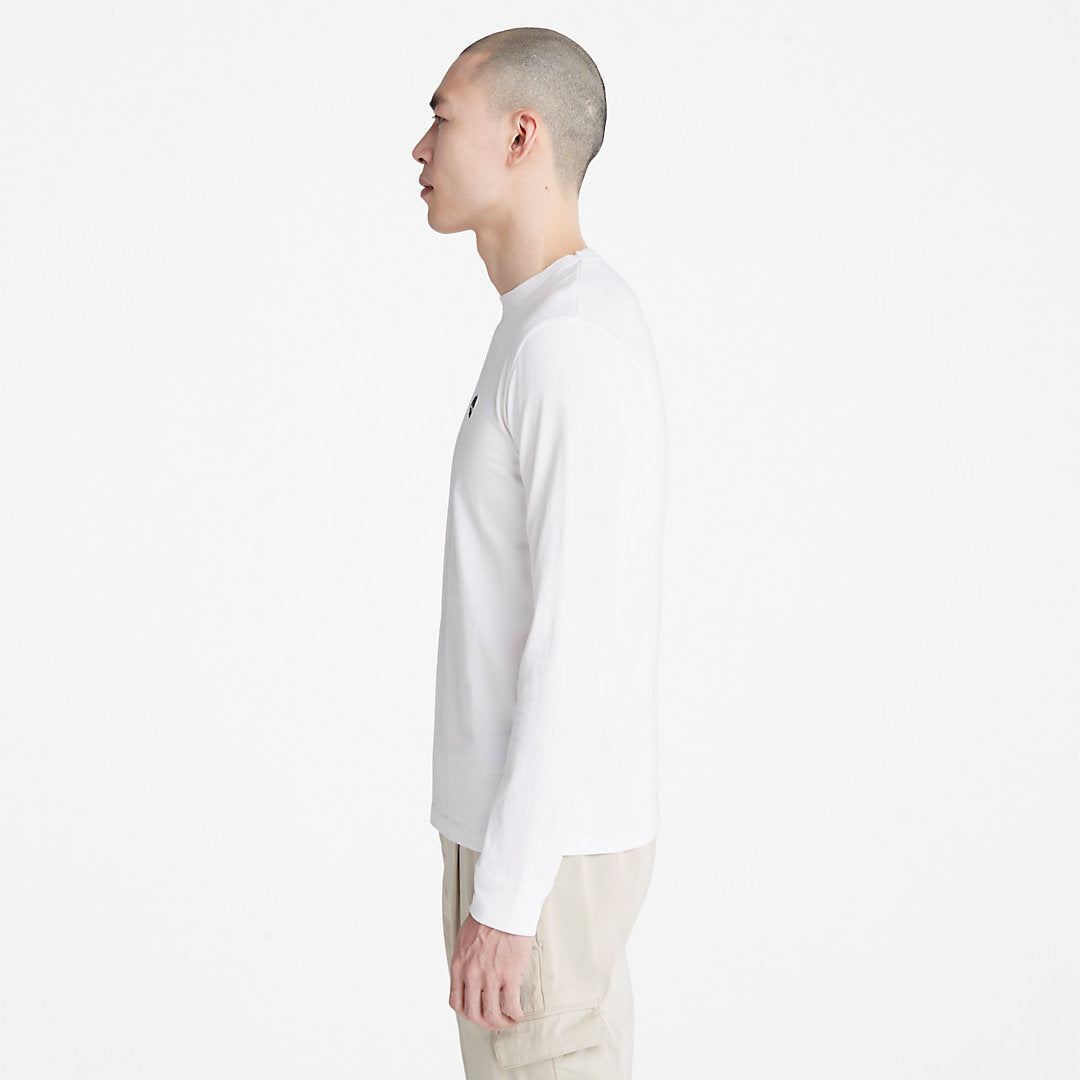 Mens Timberland Dunstan River LS T-Shirt for Men in White