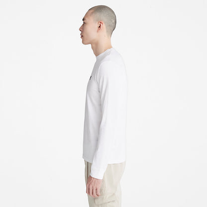 Mens Timberland Dunstan River LS T-Shirt for Men in White