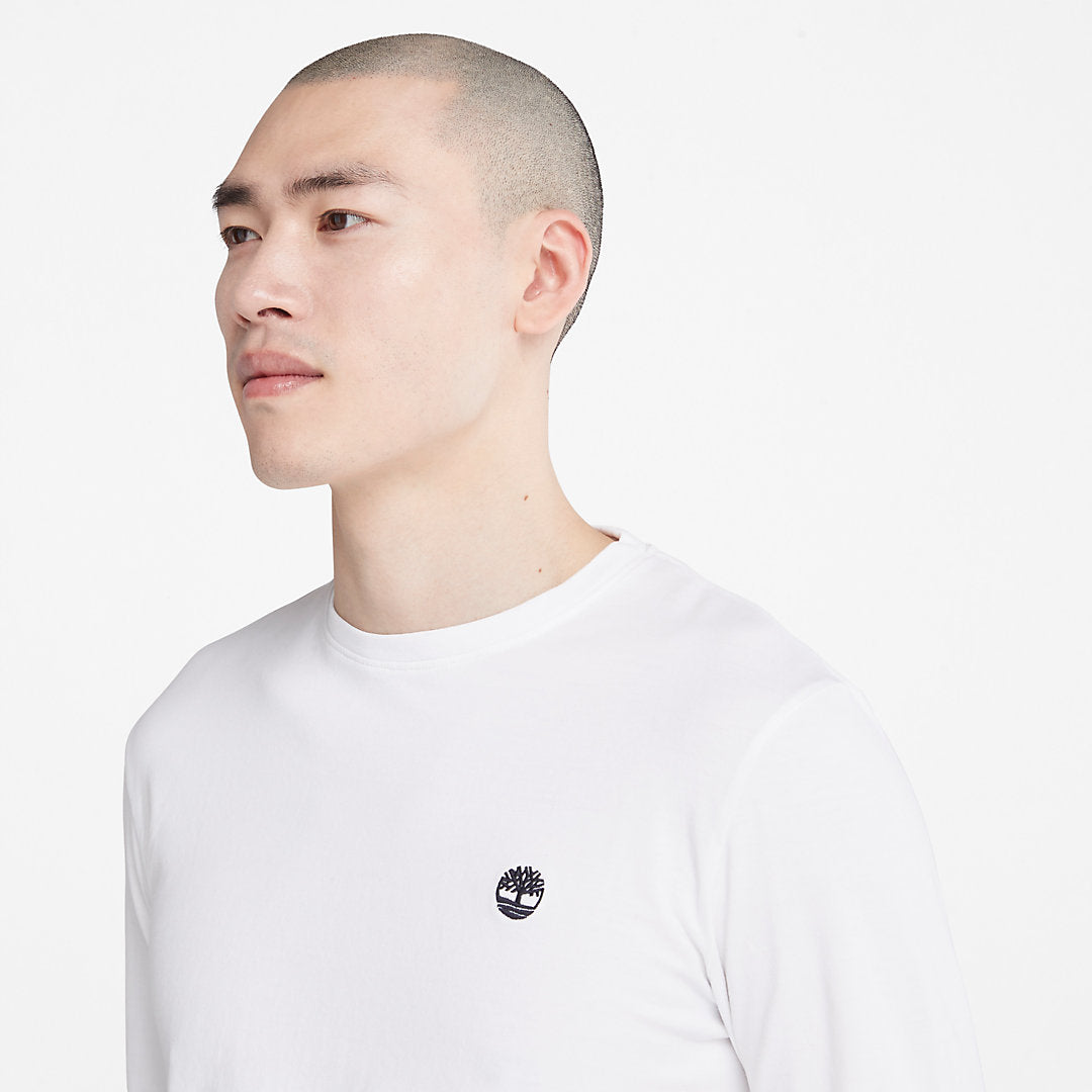 Mens Timberland Dunstan River LS T-Shirt for Men in White