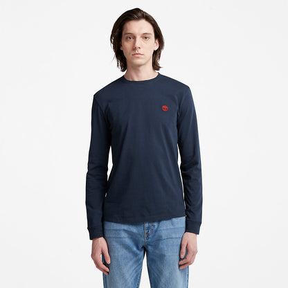Mens Timberland Dunstan River LS T-Shirt for Men in Navy