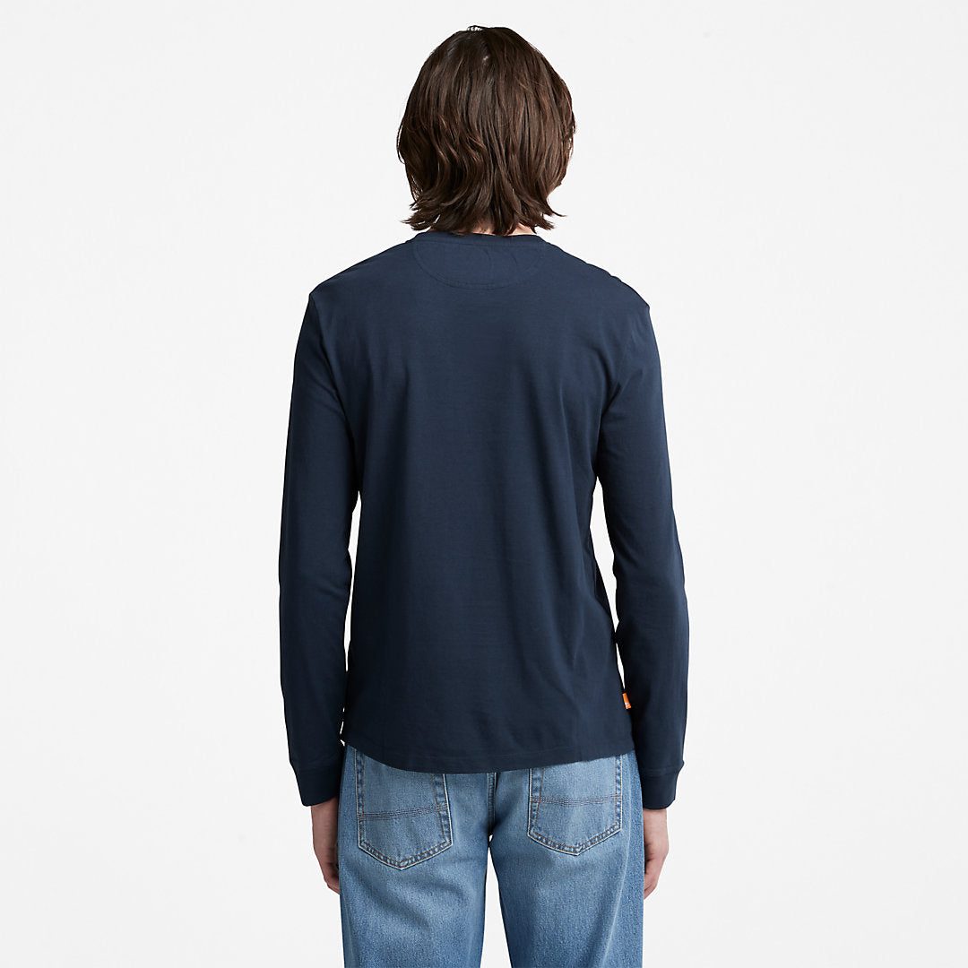 Mens Timberland Dunstan River LS T-Shirt for Men in Navy