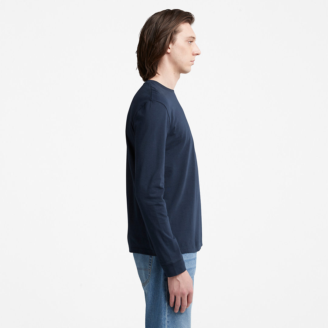 Mens Timberland Dunstan River LS T-Shirt for Men in Navy