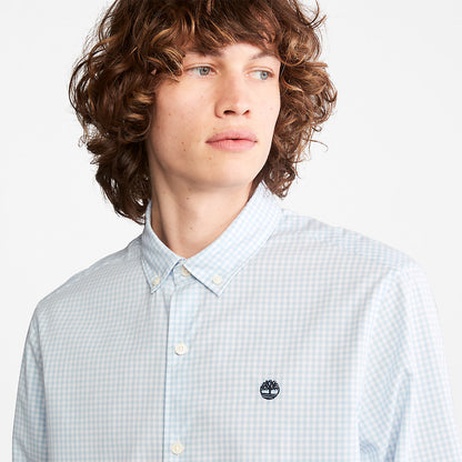 Mens Timberland Suncook River Gingham Shirt for Men in Blue