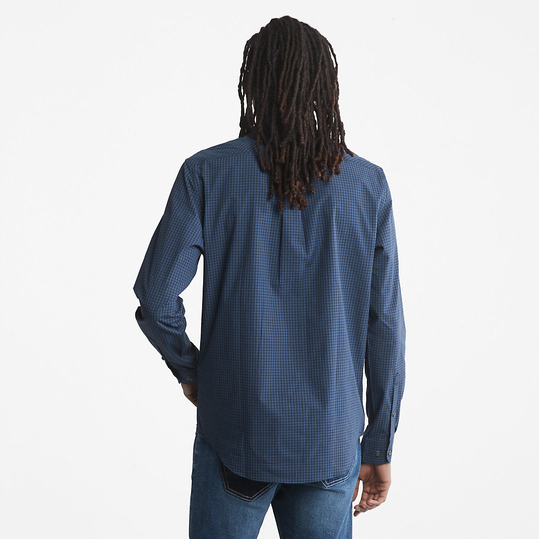Mens Timberland Suncook River Poplin Shirt for Men in Navy