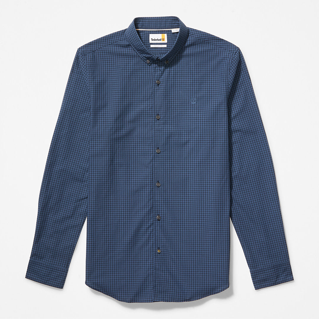 Mens Timberland Suncook River Poplin Shirt for Men in Navy