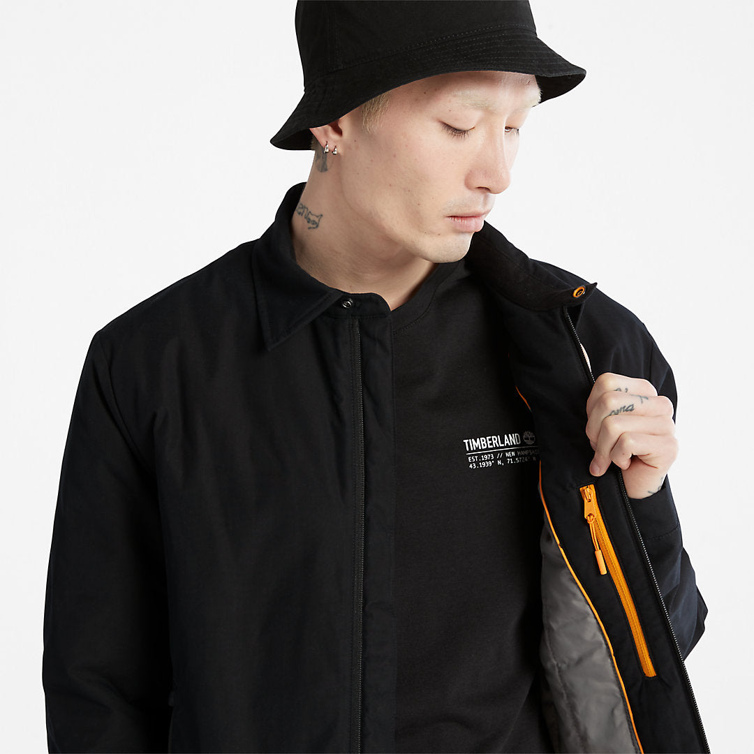 Mens Timberland Stratham Bomber Jacket for Men in Black